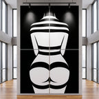 GALA | Minimalist Female Body Op Art | B&W Multi-Print Luxury Wall Art