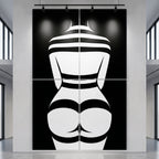 GALA | Minimalist Female Body Op Art | B&W Multi-Print Luxury Wall Art