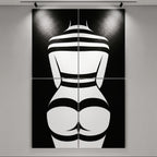 GALA | Minimalist Female Body Op Art | B&W Multi-Print Luxury Wall Art
