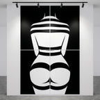 GALA | Minimalist Female Body Op Art | B&W Multi-Print Luxury Wall Art