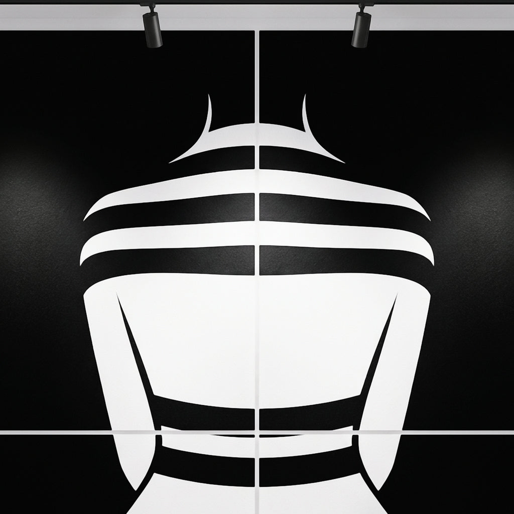 GALA | Minimalist Female Body Op Art | B&W Multi-Print Luxury Wall Art