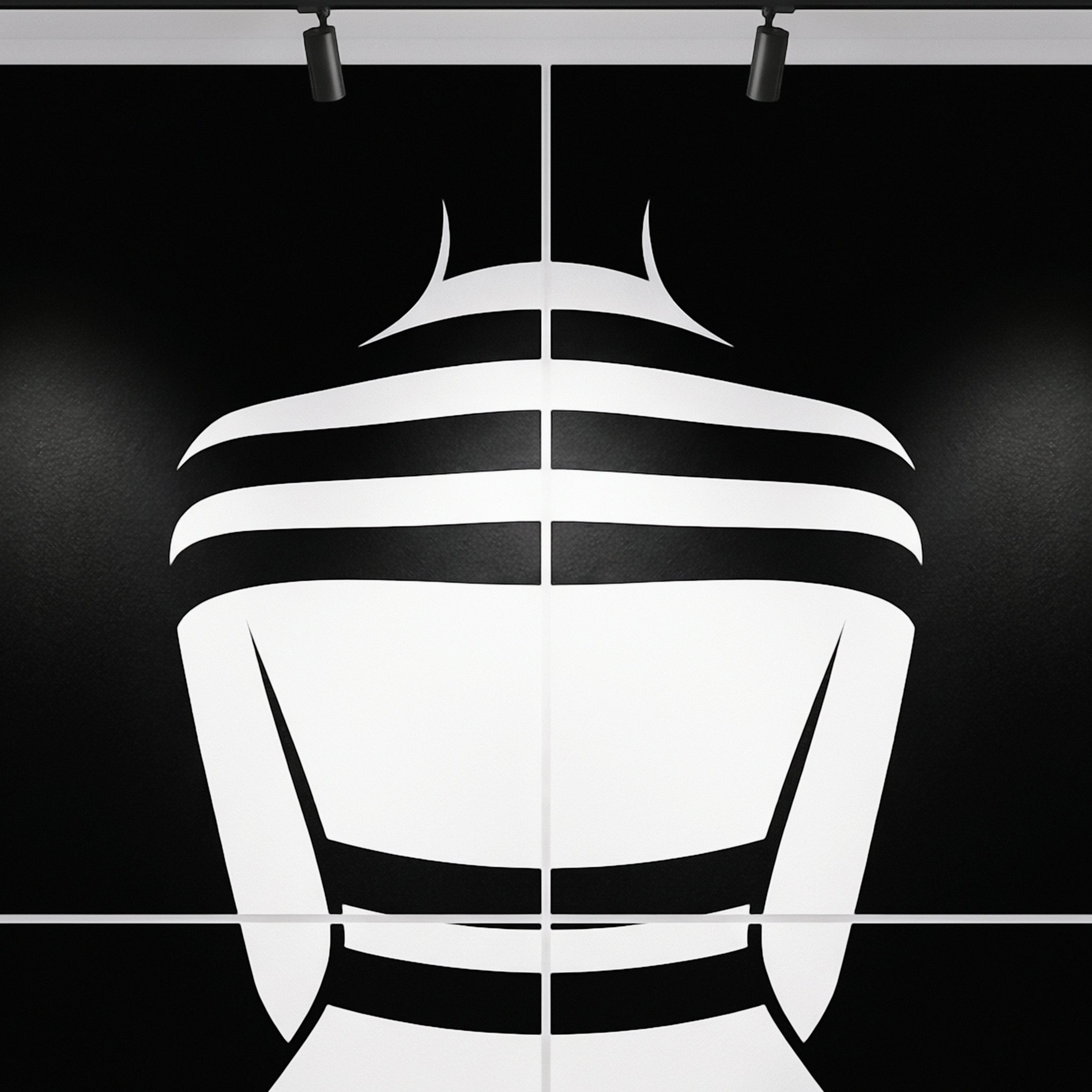 GALA | Minimalist Female Body Op Art | B&W Multi-Print Luxury Wall Art