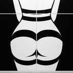GALA | Minimalist Female Body Op Art | B&W Multi-Print Luxury Wall Art