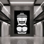 GALA | Minimalist Female Body Op Art | B&W Multi-Print Luxury Wall Art