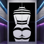 GALA | Minimalist Female Body Op Art | B&W Multi-Print Luxury Wall Art