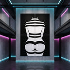GALA | Minimalist Female Body Op Art | B&W Multi-Print Luxury Wall Art