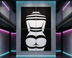 GALA | Minimalist Female Body Op Art | B&W Multi-Print Luxury Wall Art