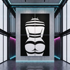 GALA | Minimalist Female Body Op Art | B&W Multi-Print Luxury Wall Art