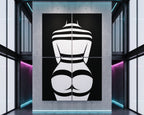 GALA | Minimalist Female Body Op Art | B&W Multi-Print Luxury Wall Art