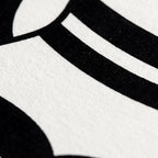 GALA | Minimalist Female Body Silhouette Print | Black and White Abstract Op Art | Modern Luxury Wall Art