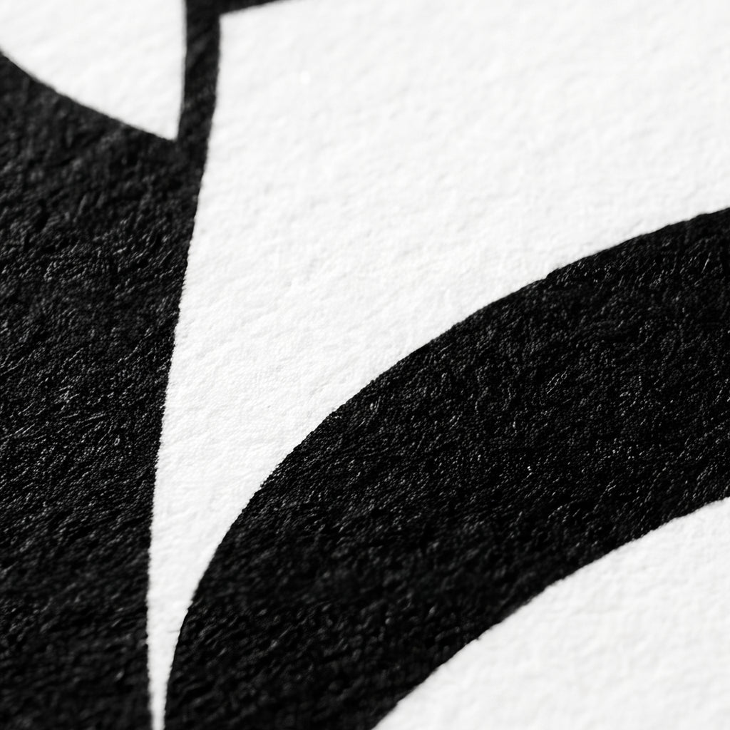 GALA | Minimalist Female Body Silhouette Print | Black and White Abstract Op Art | Modern Luxury Wall Art
