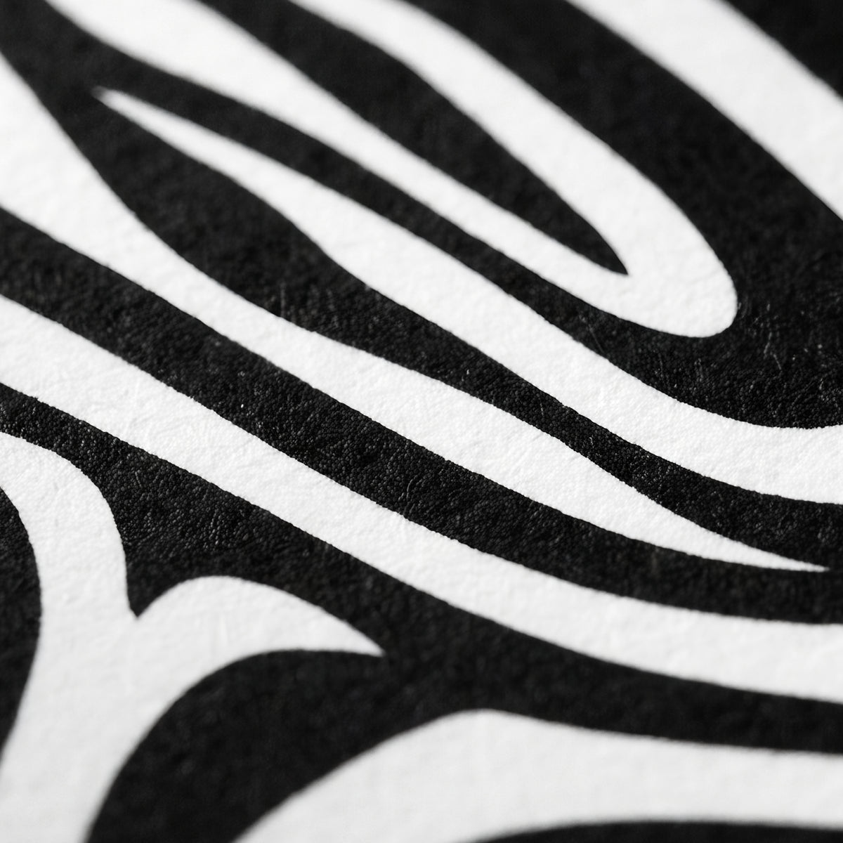 HYPNOS | Minimalist Zebra-Striped Female Figure Wall Art | Multi-Print Luxury Op Art