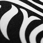 HYPNOS | Minimalist Zebra-Striped Female Figure Wall Art | Multi-Print Luxury Op Art