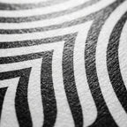 HYPNOS | Minimalist Zebra-Striped Female Figure Wall Art | Multi-Print Luxury Op Art