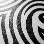 HYPNOS | Minimalist Zebra-Striped Female Figure Wall Art | Multi-Print Luxury Op Art