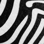 HYPNOS | Minimalist Zebra-Striped Female Figure Wall Art | Multi-Print Luxury Op Art