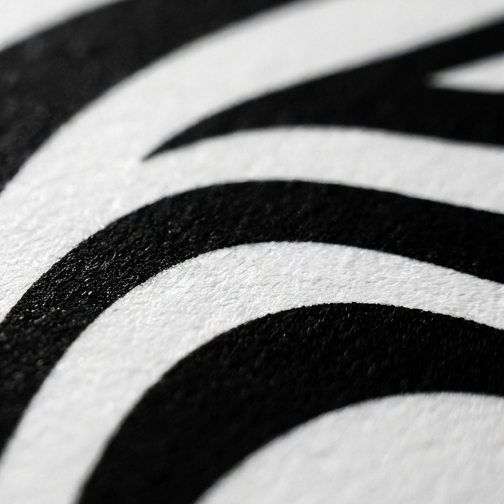 HYPNOS | Minimalist Zebra-Striped Female Figure Wall Art | Multi-Print Luxury Op Art
