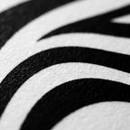 HYPNOS | Minimalist Zebra-Striped Female Figure Wall Art | Multi-Print Luxury Op Art