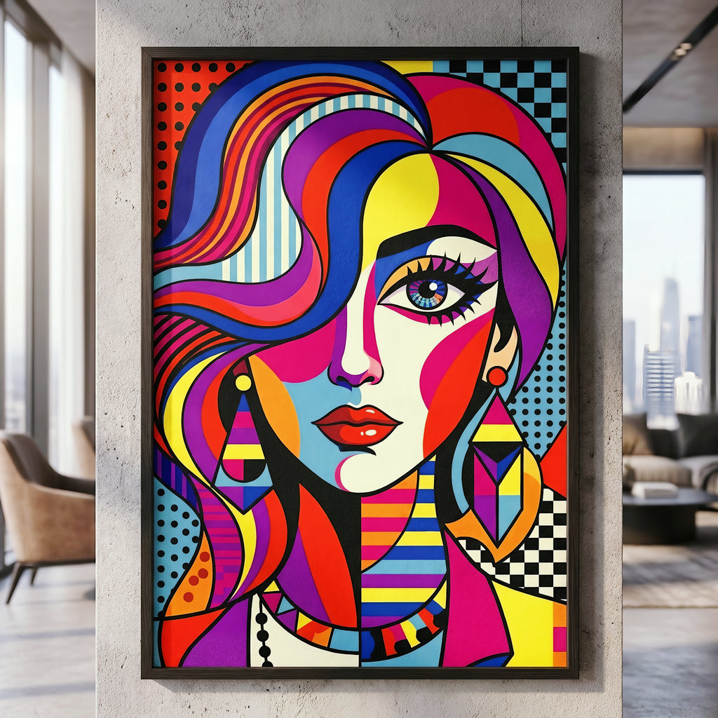 ICON | Vibrant Female Pop Art | 8K - 32K Prints