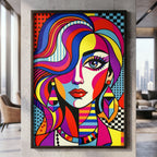 ICON | Vibrant Female Pop Art | 8K - 32K Prints