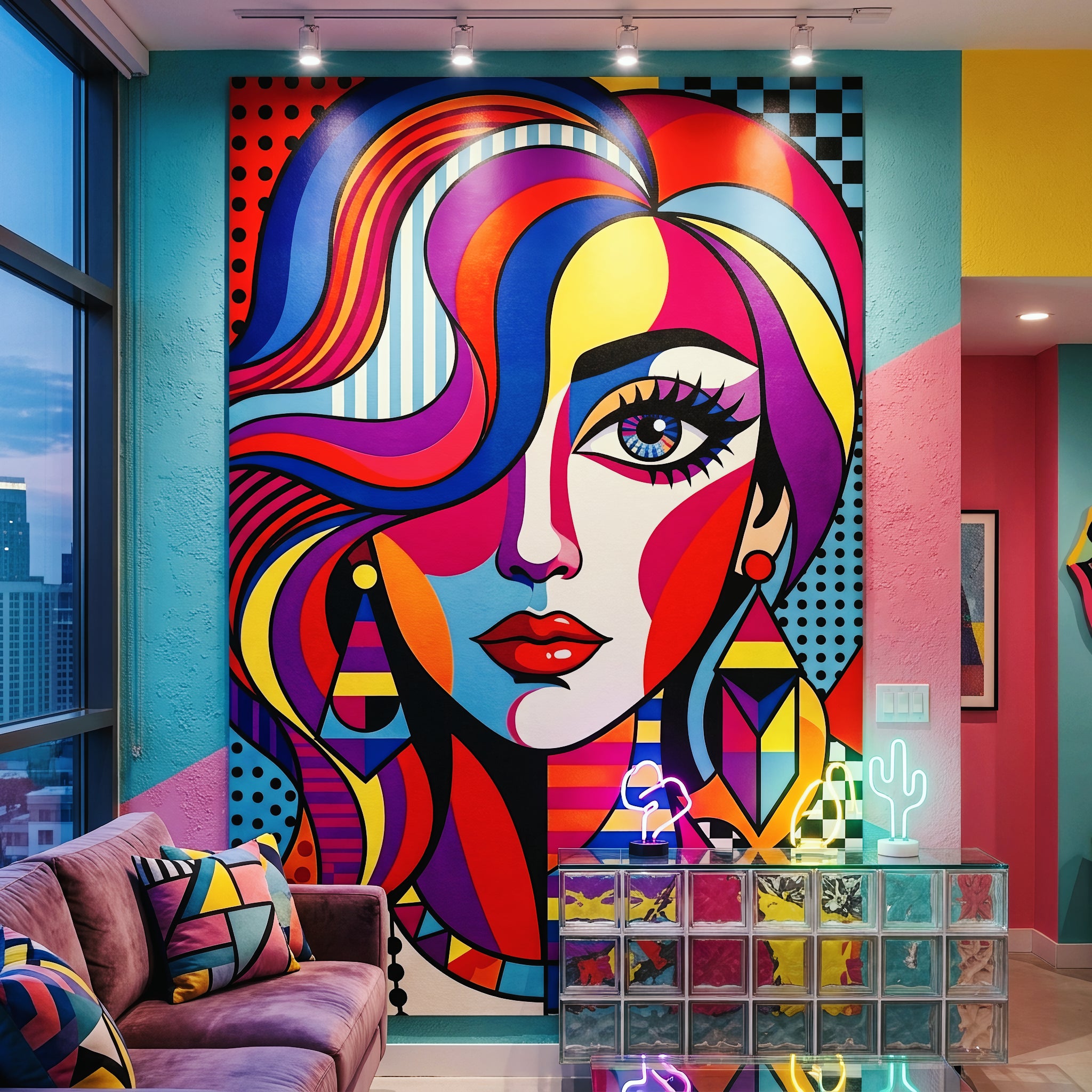 ICON | Vibrant Female Pop Art | 8K - 32K Prints