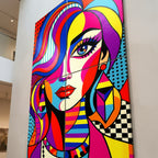ICON | Vibrant Modern Female Pop Art Portrait | Multi-Print Luxury Wall Art