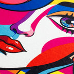 ICON | Vibrant Modern Female Pop Art Portrait | Multi-Print Luxury Wall Art
