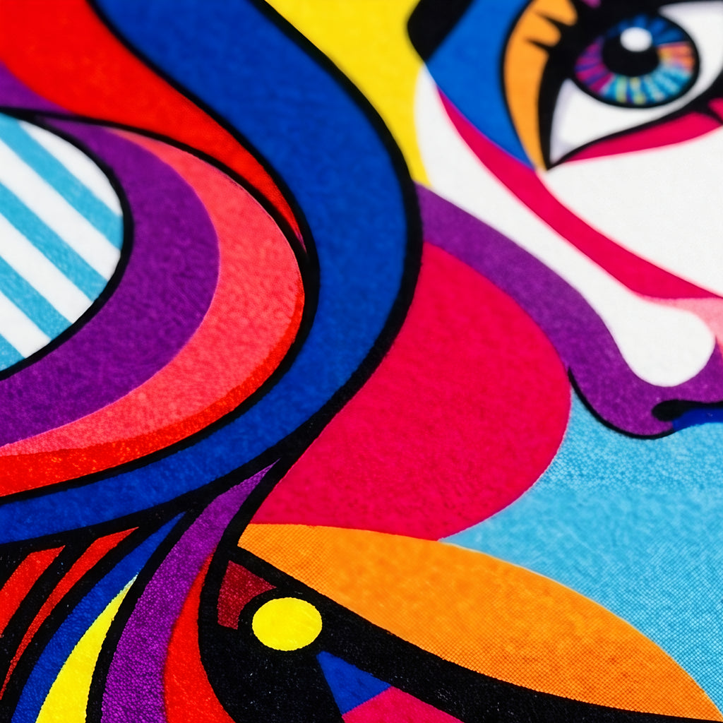 ICON | Vibrant Modern Female Pop Art Portrait | Multi-Print Luxury Wall Art