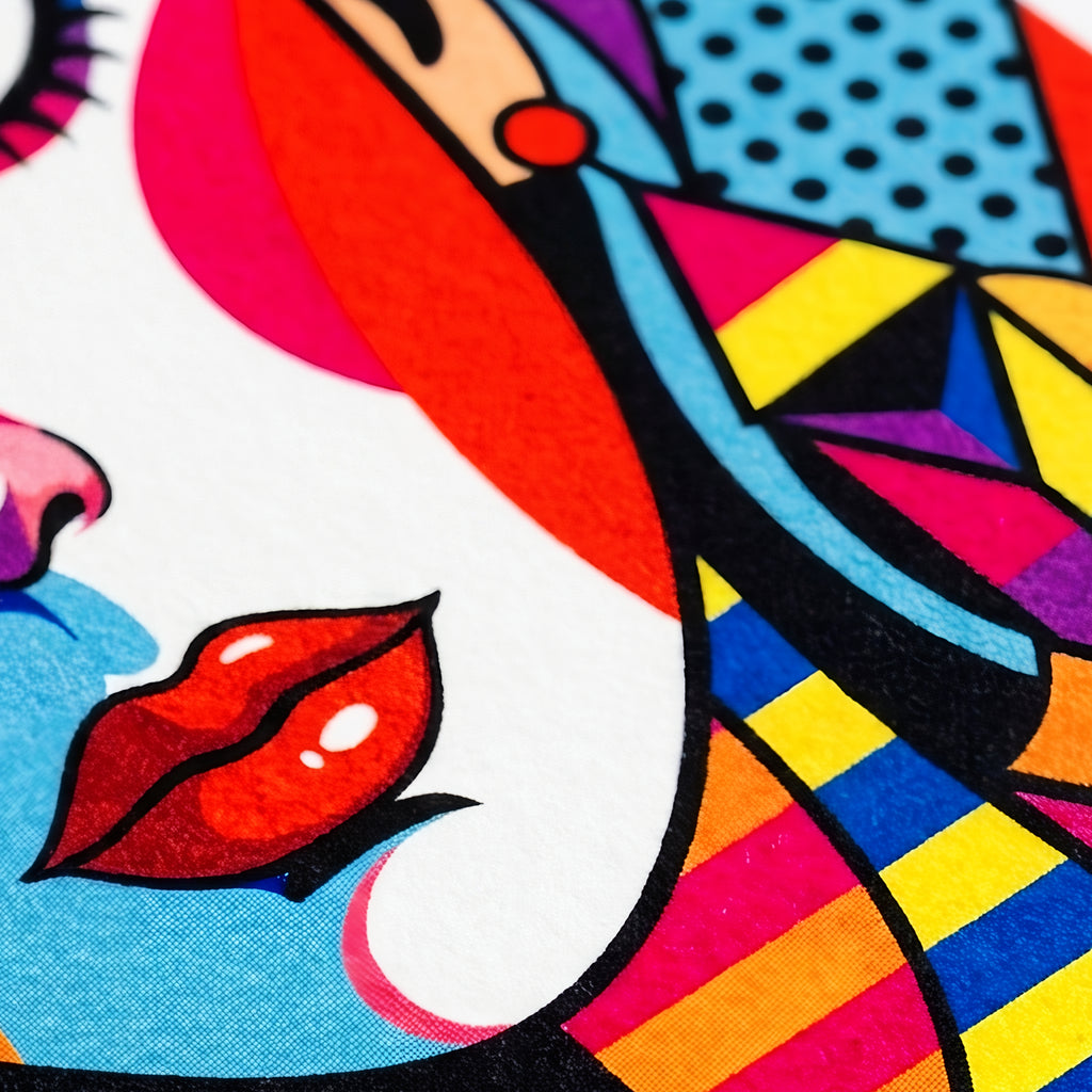 ICON | Vibrant Modern Female Pop Art Portrait | Multi-Print Luxury Wall Art