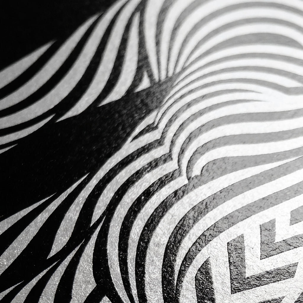 INVITATION | Minimalist Female Figure Op Art | B&W | 8K - 32K Prints
