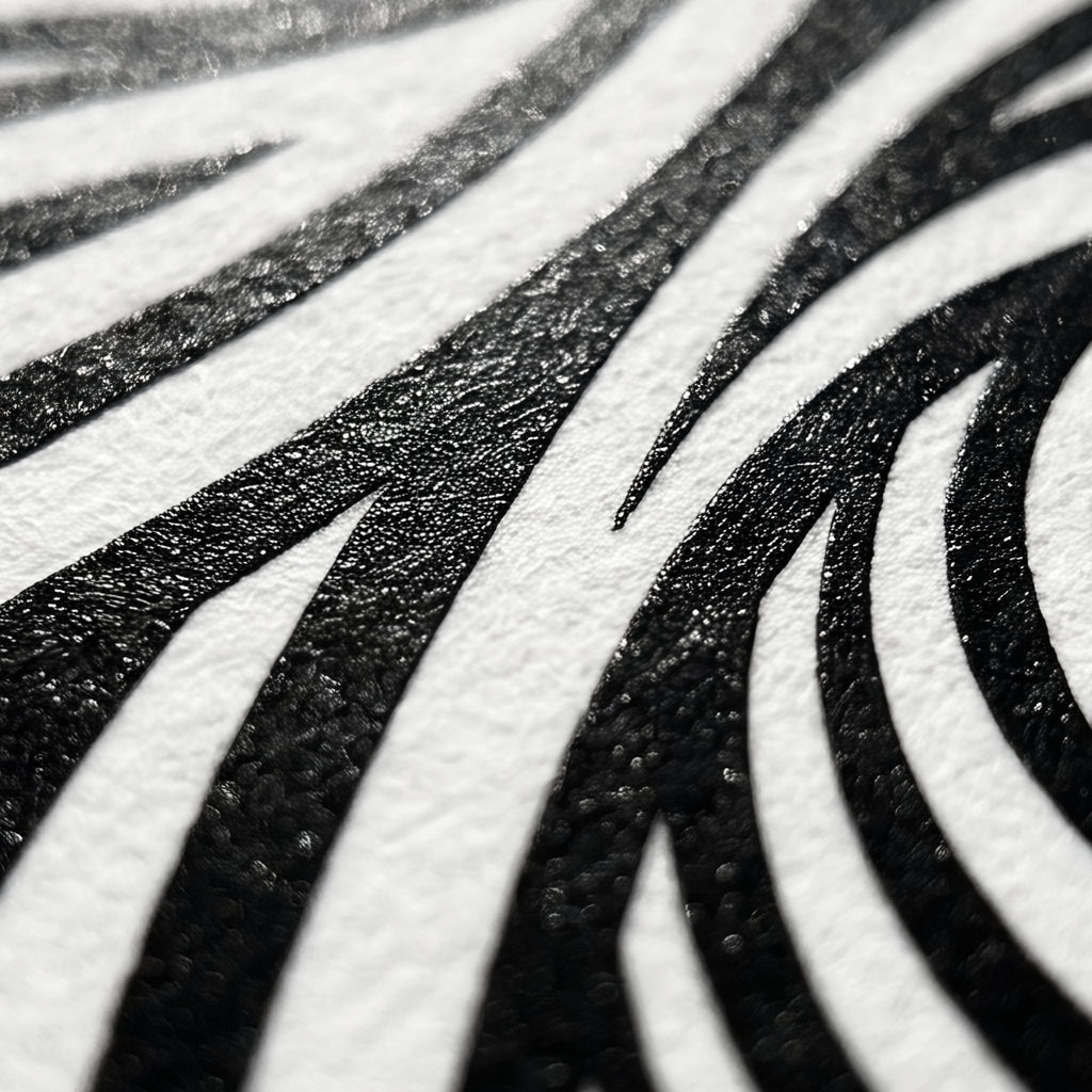 INVITATION | Minimalist Female Figure Op Art | B&W | 8K - 32K Prints