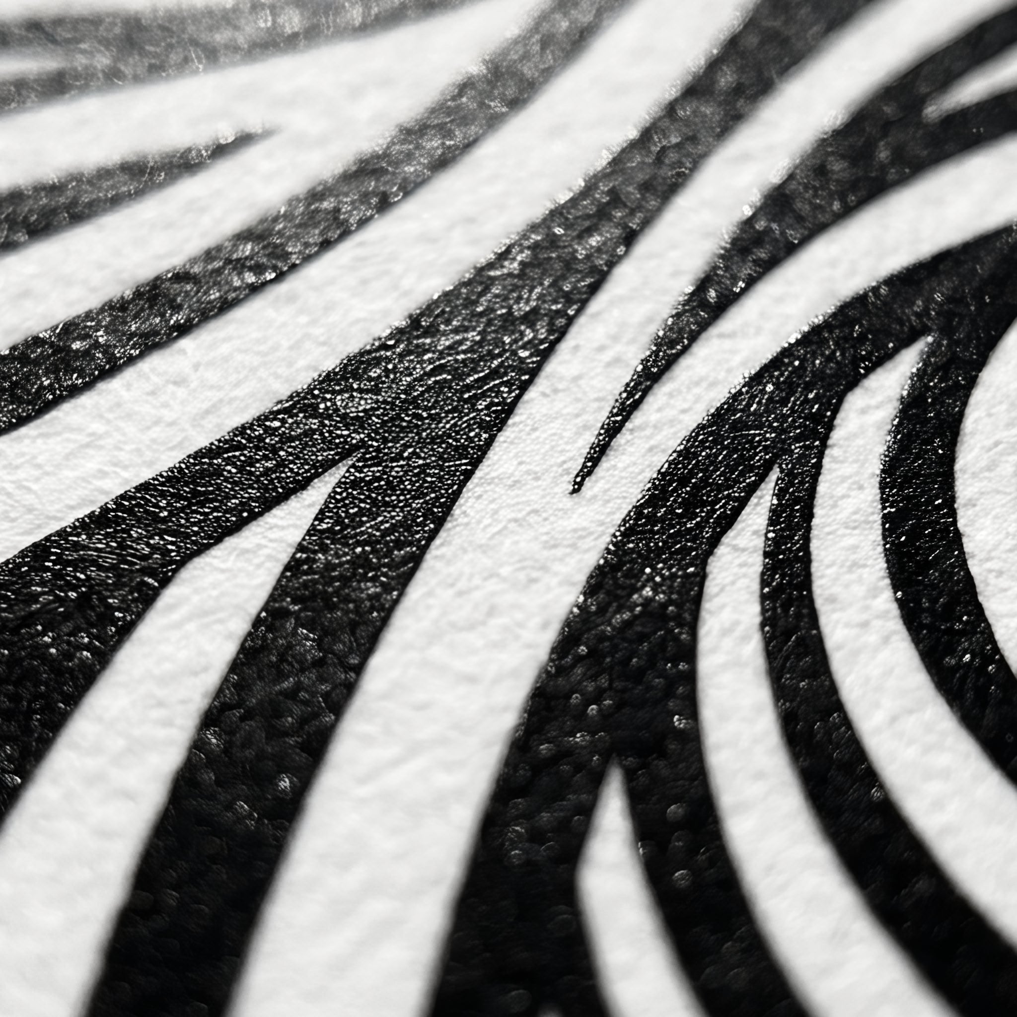 INVITATION | Minimalist Female Figure Op Art | B&W | 8K - 32K Prints