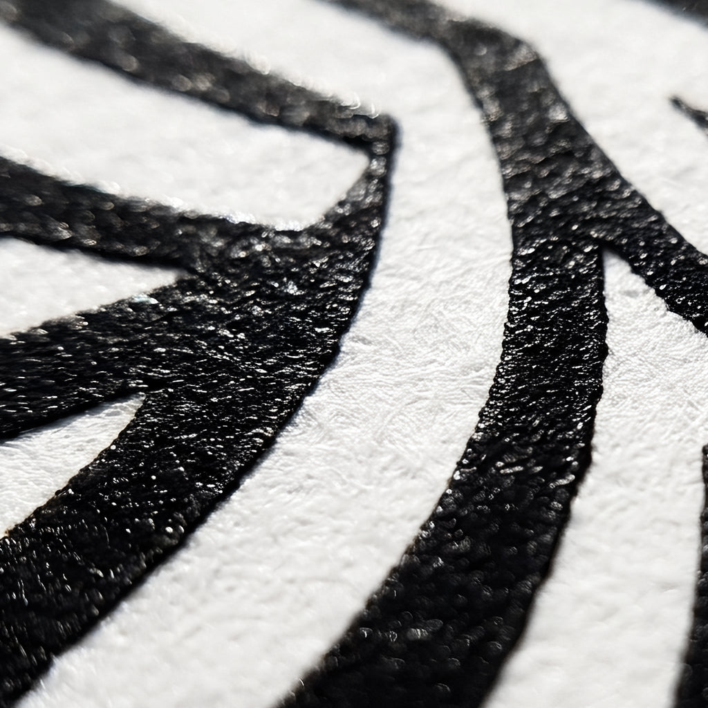 INVITATION | Minimalist Female Figure Op Art | B&W | 8K - 32K Prints