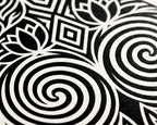 LOTUS | Modern Minimalist Abstract Op Art | B&W | 8K - 32K