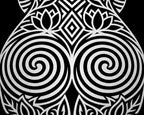 LOTUS | Modern Minimalist Abstract Op Art | B&W | 8K - 32K