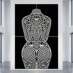 LOTUS | Minimalist Female Figure Botanical Wall Art | Luxury Multi-Print Op Art