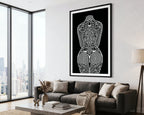 LOTUS | Minimalist Botanical Figurative Op Art | Luxury Wall Art Print