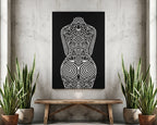 LOTUS | Minimalist Botanical Figurative Op Art | Luxury Wall Art Print