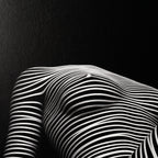 LOUNGE | Reclining Minimalist Female Silhouette Op Art | Luxury Multi-Print Wall Art | 1-Of-1