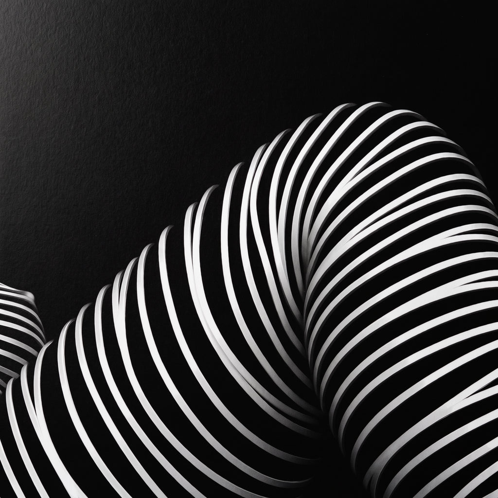 LOUNGE | Reclining Minimalist Female Silhouette Op Art | Luxury Multi-Print Wall Art | 1-Of-1