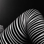 LOUNGE | Reclining Minimalist Female Silhouette Op Art | Luxury Multi-Print Wall Art | 1-Of-1