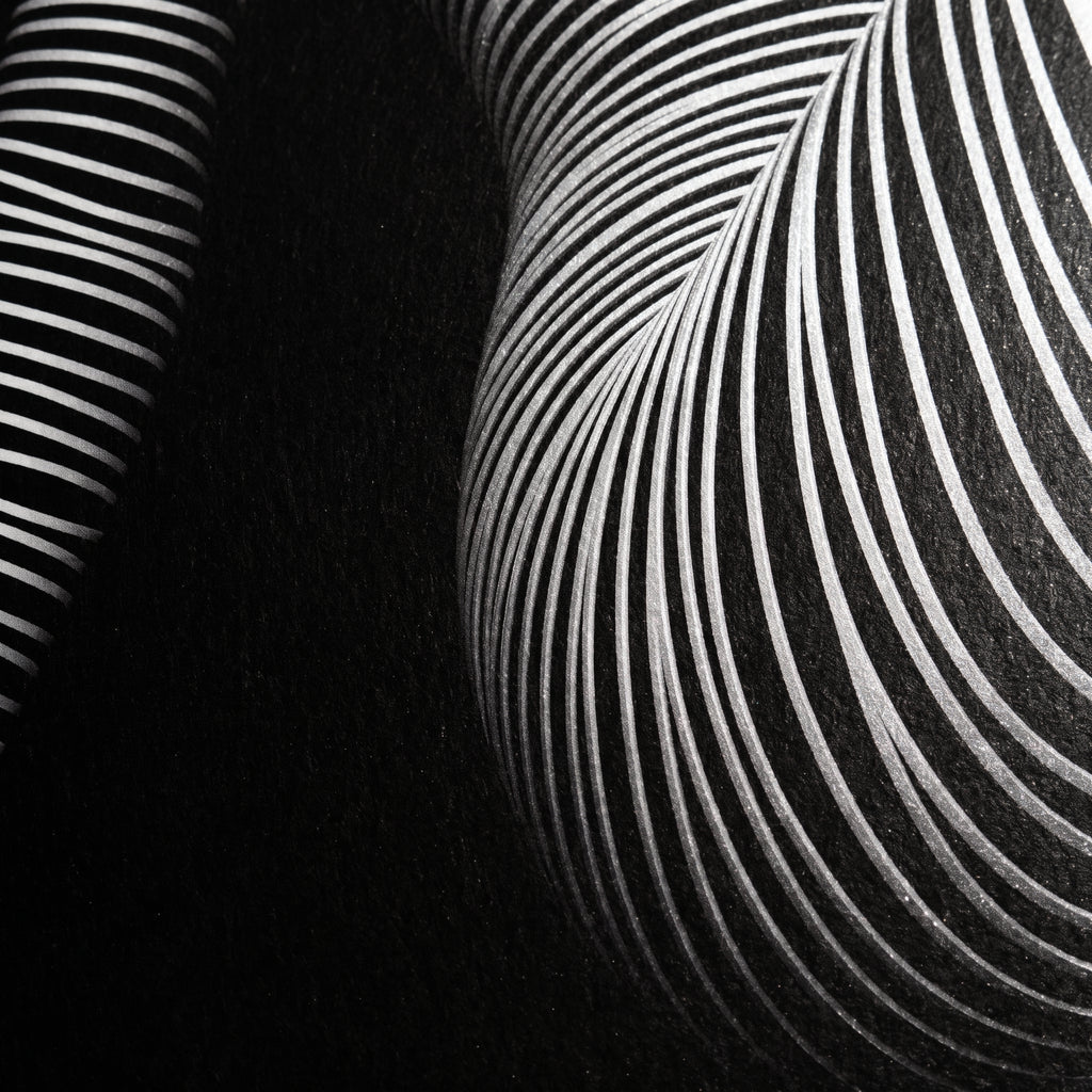 LOUNGE | Reclining Minimalist Female Silhouette Op Art | Luxury Multi-Print Wall Art | 1-Of-1