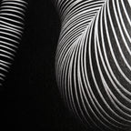 LOUNGE | Reclining Minimalist Female Silhouette Op Art | Luxury Multi-Print Wall Art | 1-Of-1