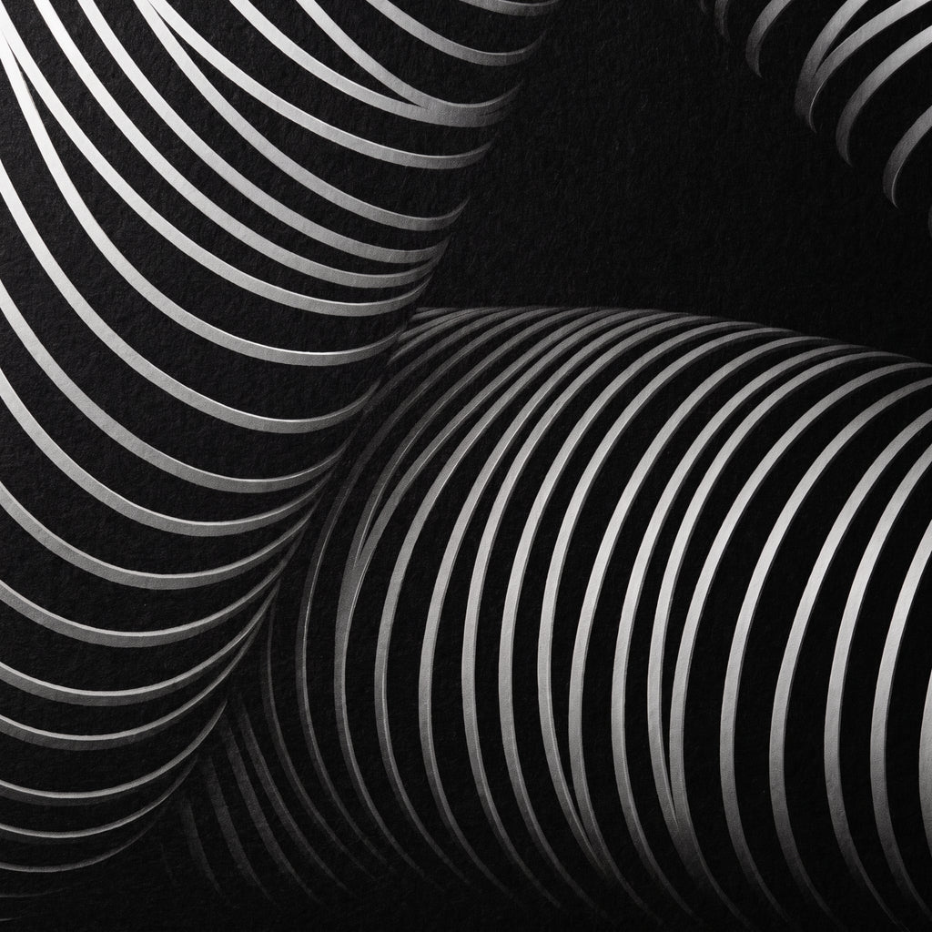 LOUNGE | Reclining Minimalist Female Silhouette Op Art | Luxury Multi-Print Wall Art | 1-Of-1