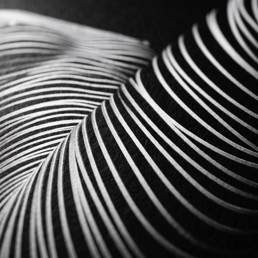 LOUNGE | Reclining Minimalist Female Silhouette Op Art | Luxury Multi-Print Wall Art | 1-Of-1