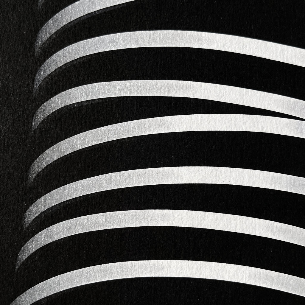 LOUNGE | Reclining Minimalist Female Silhouette Op Art | Luxury Multi-Print Wall Art | 1-Of-1