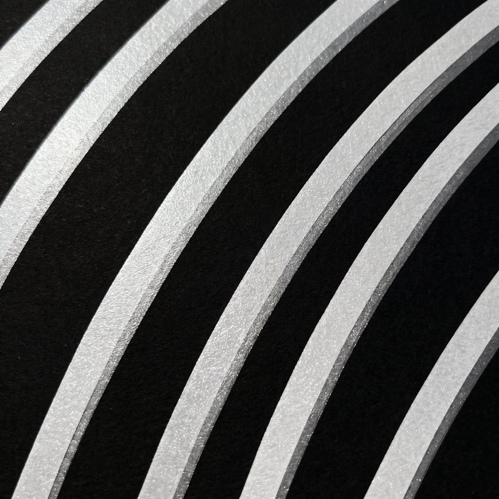 LOUNGE | Reclining Minimalist Female Silhouette Op Art | Luxury Multi-Print Wall Art | 1-Of-1