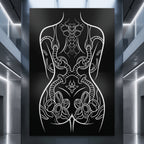 NEO | Minimalist Gothic Female Body Op Art | Multi-Print Luxury Wall Art