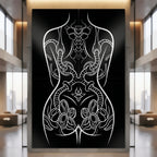 NEO | Minimalist Gothic Female Body Op Art | Multi-Print Luxury Wall Art