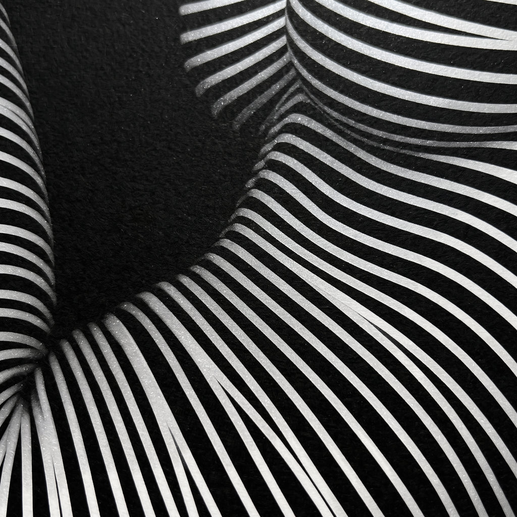 OLYMPIA | Hypnotic Reclined Female Op Art | Luxury Multi-Print Wall Art | 1-Of-1